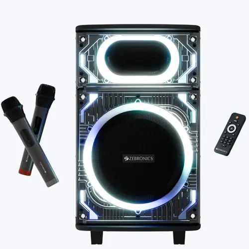 Zebronics Bluetooth Speaker 80W Trolley Glow 101