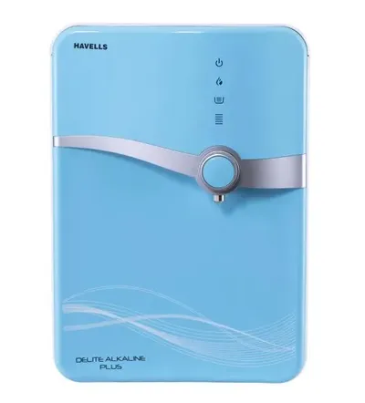 Havells Water Purifier RO 6.5 Litre Delite Alkaline Plus White and Sky Blue