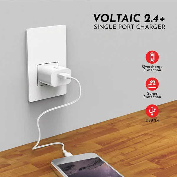 Swiss Military Mobile Charger 2.4+ With C Type Cable Voltaic White